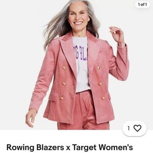NWOT Rowing Blazers Corduroy Double Breasted Blazer 1x